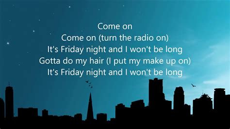 come come on song|come on come on turn the radio on song lyrics.